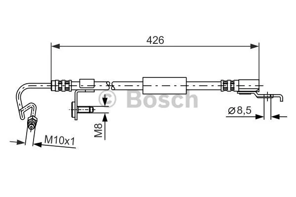 1 987 476 623 BOSCH Тормозной шланг (фото 1)