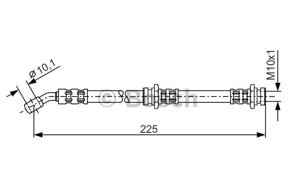 1 987 476 655 BOSCH Тормозной шланг (фото 1)