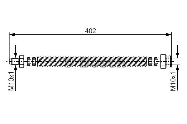 1 987 476 667 BOSCH Тормозной шланг (фото 1)