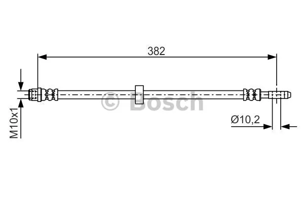 1 987 476 696 BOSCH Тормозной шланг (фото 1)