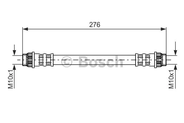 1 987 476 712 BOSCH Тормозной шланг (фото 1)