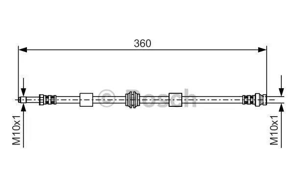 1 987 476 713 BOSCH Тормозной шланг (фото 1)