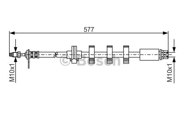 1 987 476 809 BOSCH Тормозной шланг (фото 1)