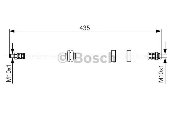 1 987 476 878 BOSCH Тормозной шланг (фото 1)