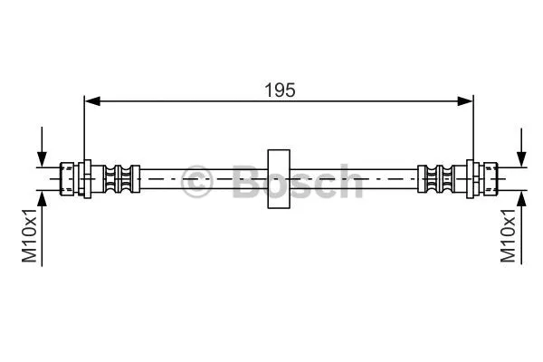 1 987 476 884 BOSCH Тормозной шланг (фото 1)