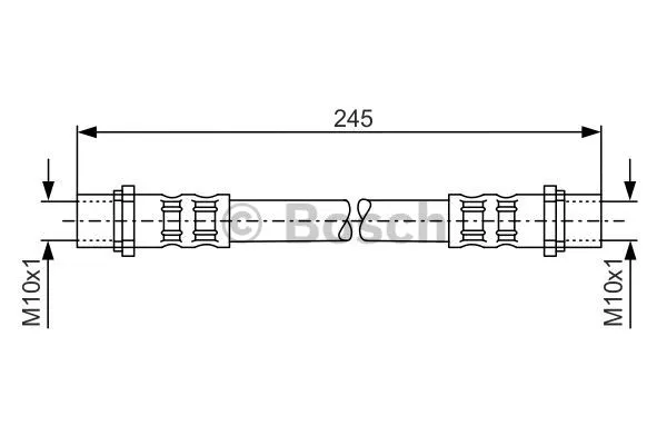 1 987 476 904 BOSCH Тормозной шланг (фото 1)