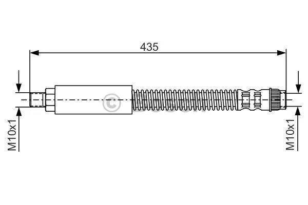 1 987 476 905 BOSCH Тормозной шланг (фото 1)