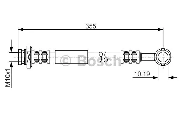 1 987 476 933 BOSCH Тормозной шланг (фото 1)