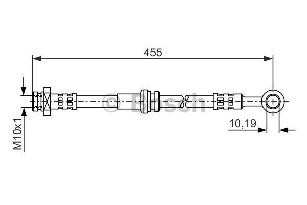1 987 476 936 BOSCH Тормозной шланг (фото 1)