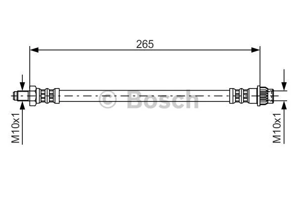 1 987 476 948 BOSCH Тормозной шланг (фото 1)