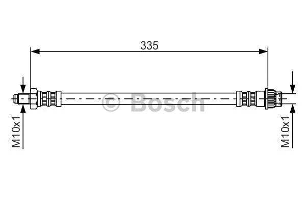 1 987 476 955 BOSCH Тормозной шланг (фото 1)