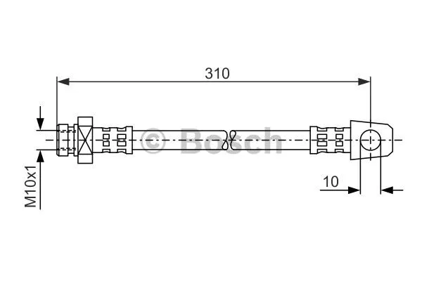 1 987 476 957 BOSCH Тормозной шланг (фото 1)