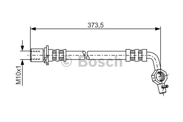 1 987 481 040 BOSCH Тормозной шланг (фото 1)