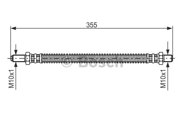 1 987 481 093 BOSCH Тормозной шланг (фото 1)
