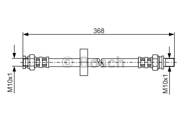 1 987 481 180 BOSCH Тормозной шланг (фото 1)