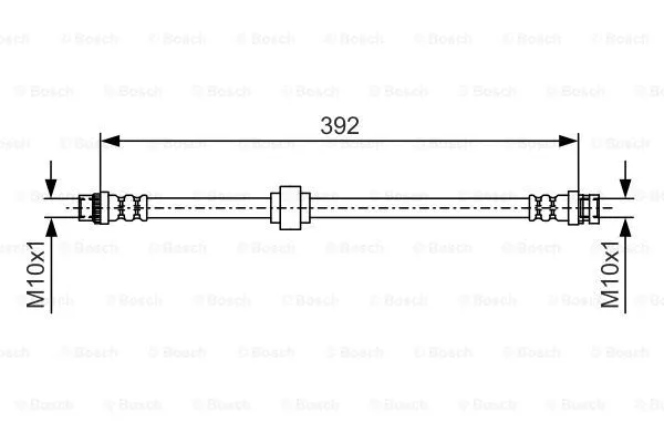 1 987 481 188 BOSCH Тормозной шланг (фото 1)