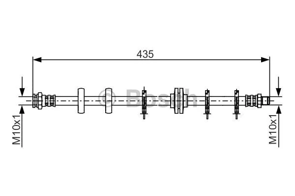1 987 481 189 BOSCH Тормозной шланг (фото 5)