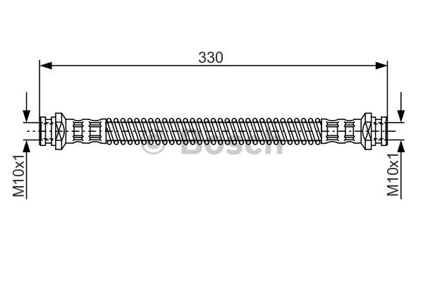 1 987 481 254 BOSCH Тормозной шланг (фото 1)
