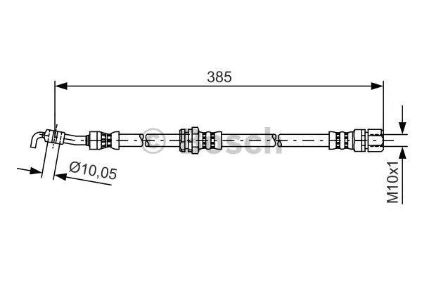 1 987 481 385 BOSCH Тормозной шланг (фото 1)