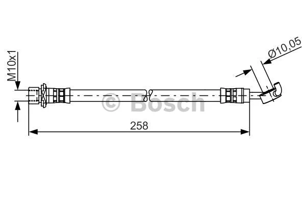 1 987 481 467 BOSCH Тормозной шланг (фото 1)