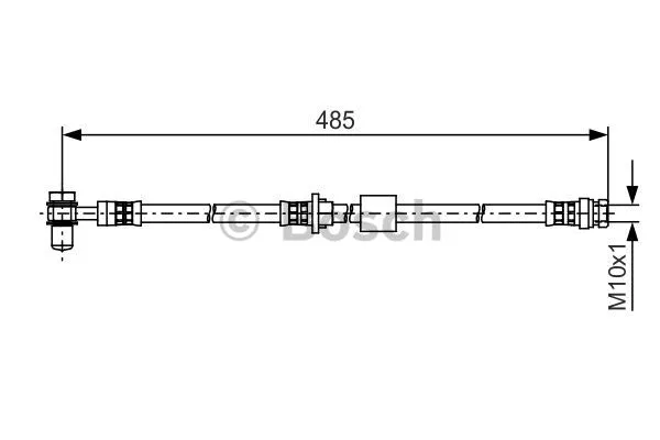 1 987 481 501 BOSCH Тормозной шланг (фото 1)