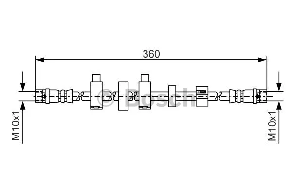 1 987 481 540 BOSCH Тормозной шланг (фото 1)