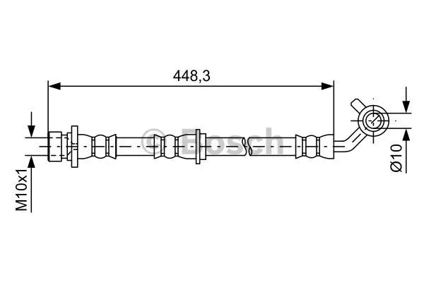 1 987 481 576 BOSCH Тормозной шланг (фото 5)