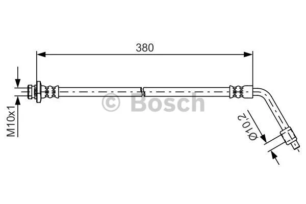 1 987 481 623 BOSCH Тормозной шланг (фото 1)