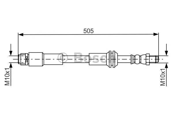 1 987 481 675 BOSCH Тормозной шланг (фото 1)