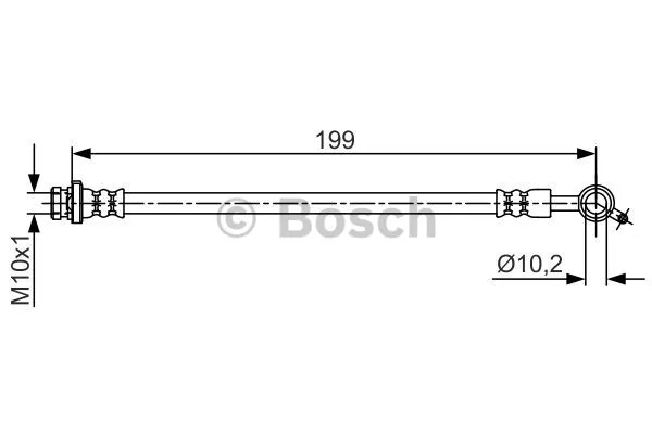 1 987 481 698 BOSCH Тормозной шланг (фото 1)