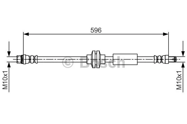 1 987 481 708 BOSCH Тормозной шланг (фото 1)