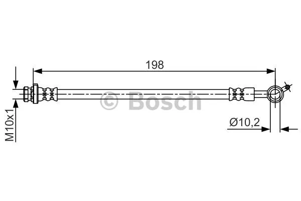 1 987 481 713 BOSCH Тормозной шланг (фото 1)