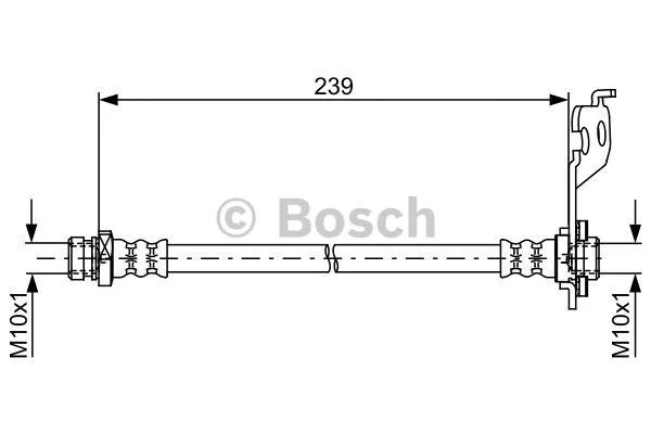 1 987 481 761 BOSCH Тормозной шланг (фото 1)