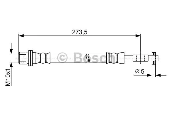 1 987 481 909 BOSCH Тормозной шланг (фото 3)