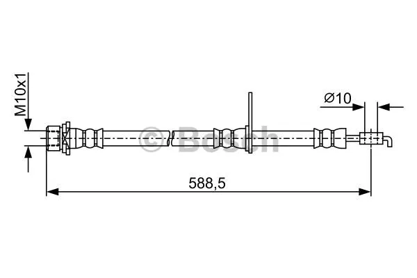 1 987 481 912 BOSCH Тормозной шланг (фото 3)
