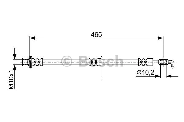 1 987 481 923 BOSCH Тормозной шланг (фото 1)