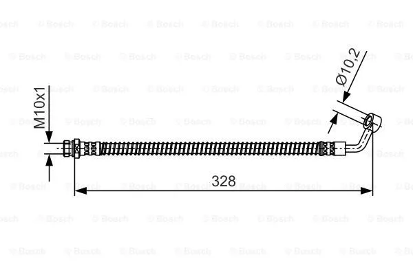 1 987 481 992 BOSCH Тормозной шланг (фото 3)