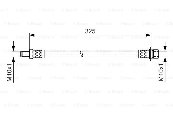 1 987 481 A21 BOSCH Тормозной шланг (фото 1)