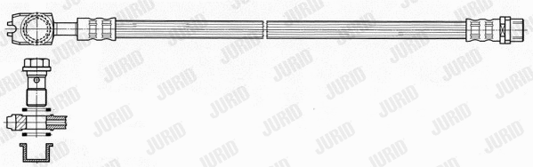 172529J JURID Тормозной шланг (фото 1)