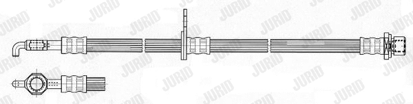 172664J JURID Тормозной шланг (фото 1)