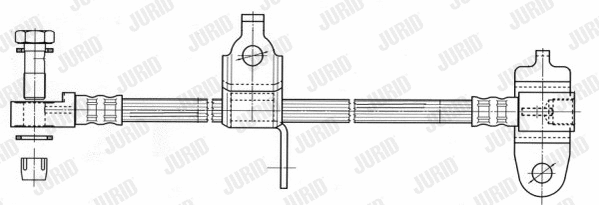 172900J JURID Тормозной шланг (фото 1)