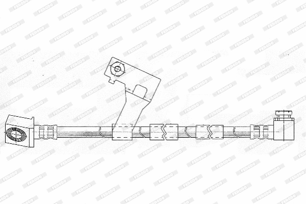 FHY2171 FERODO Тормозной шланг (фото 2)