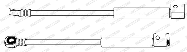 FHY2914 FERODO Тормозной шланг (фото 1)