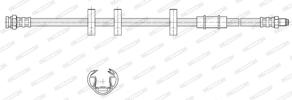 FHY2930 FERODO Тормозной шланг (фото 1)