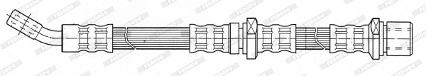 FHY3102 FERODO Тормозной шланг (фото 1)