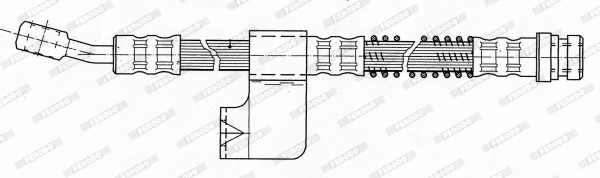 FHY3144 FERODO Тормозной шланг (фото 1)