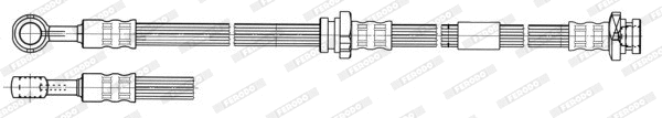 FHY3181 FERODO Тормозной шланг (фото 1)