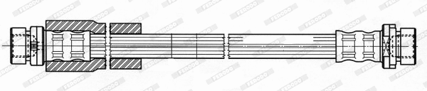 FHY3221 FERODO Тормозной шланг (фото 1)
