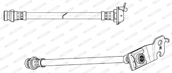 FHY3329 FERODO Тормозной шланг (фото 1)
