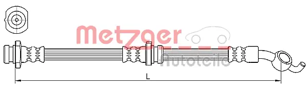 4110392 METZGER Тормозной шланг (фото 1)